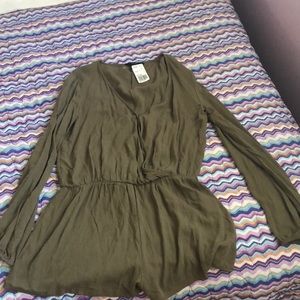 Olive green Romper